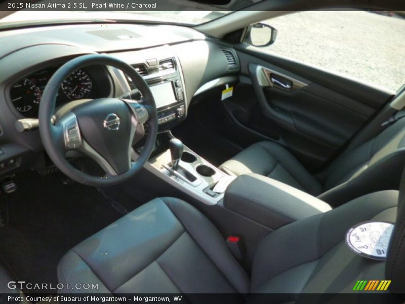 Pearl White / Charcoal 2015 Nissan Altima 2.5 SL