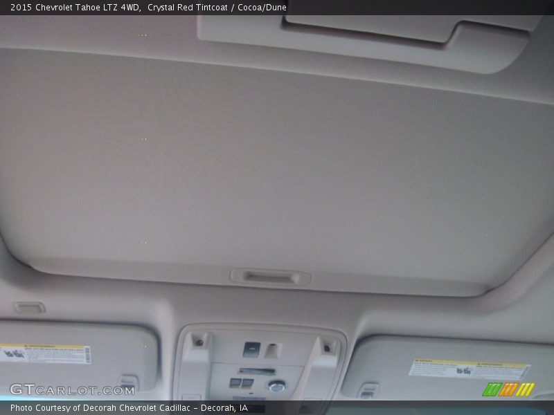 Crystal Red Tintcoat / Cocoa/Dune 2015 Chevrolet Tahoe LTZ 4WD