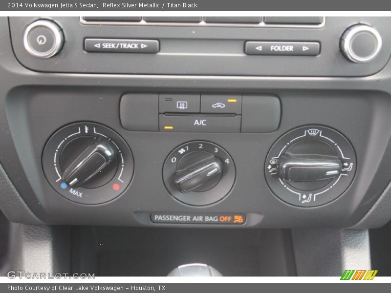 Reflex Silver Metallic / Titan Black 2014 Volkswagen Jetta S Sedan