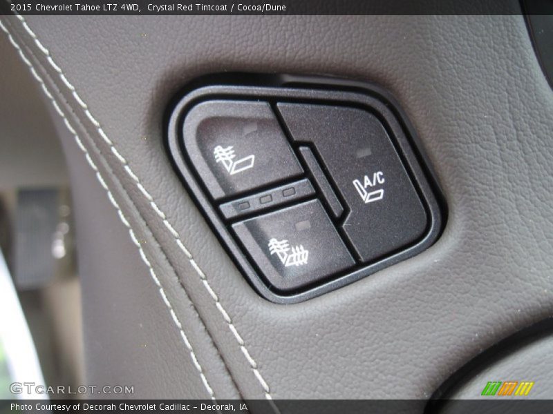 Crystal Red Tintcoat / Cocoa/Dune 2015 Chevrolet Tahoe LTZ 4WD