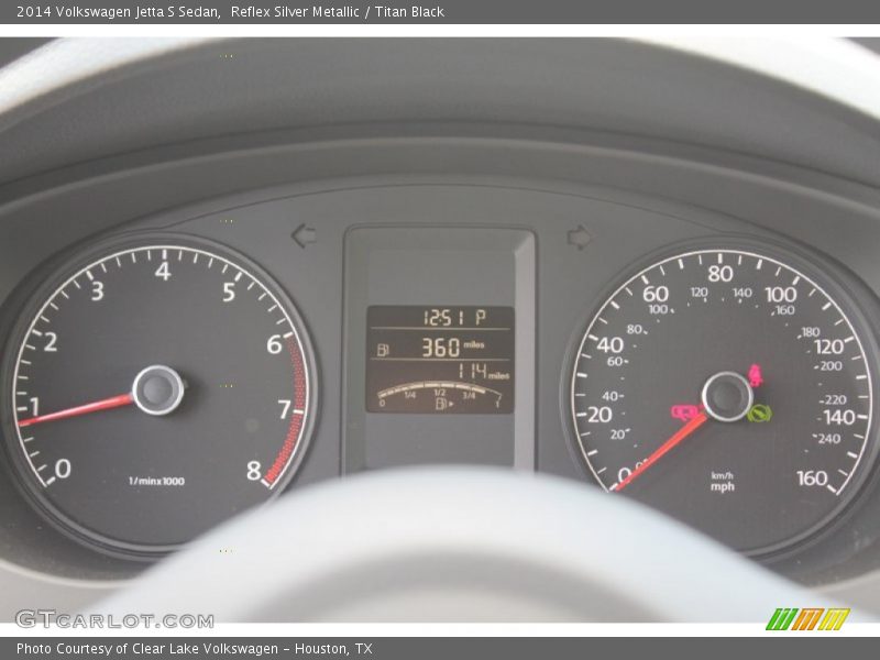 Reflex Silver Metallic / Titan Black 2014 Volkswagen Jetta S Sedan