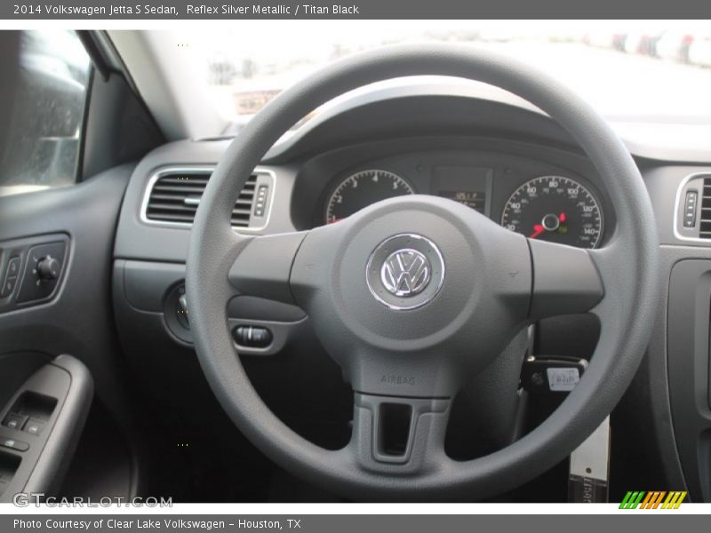 Reflex Silver Metallic / Titan Black 2014 Volkswagen Jetta S Sedan