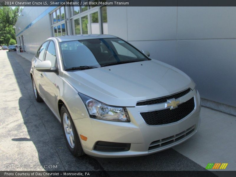 Silver Ice Metallic / Jet Black/Medium Titanium 2014 Chevrolet Cruze LS