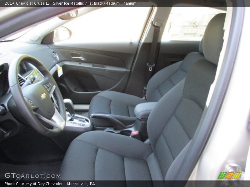 Silver Ice Metallic / Jet Black/Medium Titanium 2014 Chevrolet Cruze LS