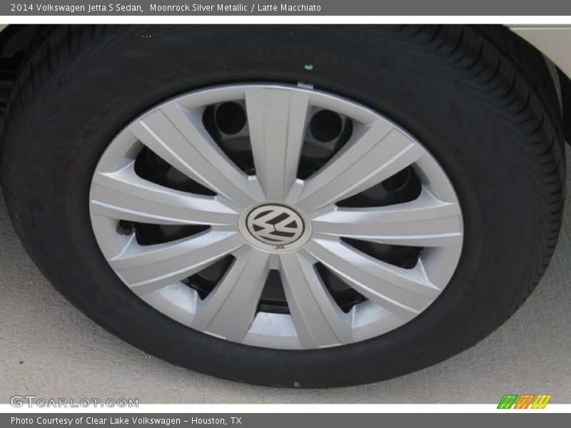 Moonrock Silver Metallic / Latte Macchiato 2014 Volkswagen Jetta S Sedan