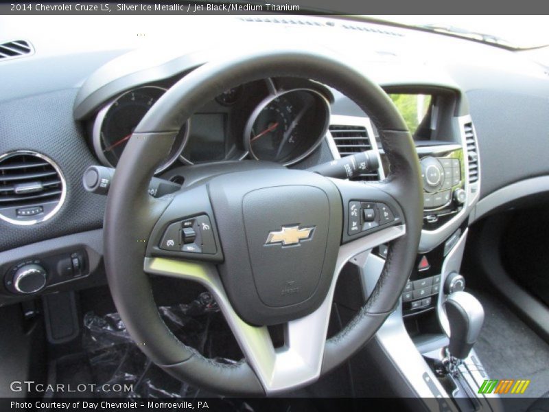 Silver Ice Metallic / Jet Black/Medium Titanium 2014 Chevrolet Cruze LS