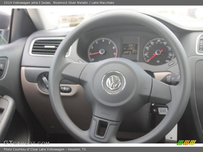 Moonrock Silver Metallic / Latte Macchiato 2014 Volkswagen Jetta S Sedan