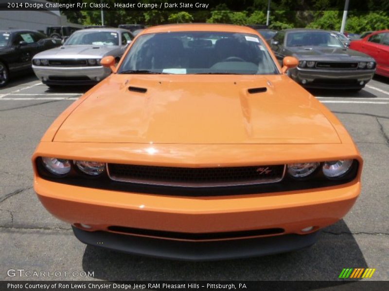 Header Orange / Dark Slate Gray 2014 Dodge Challenger R/T Classic