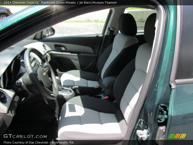 Rainforest Green Metallic / Jet Black/Medium Titanium 2014 Chevrolet Cruze LS