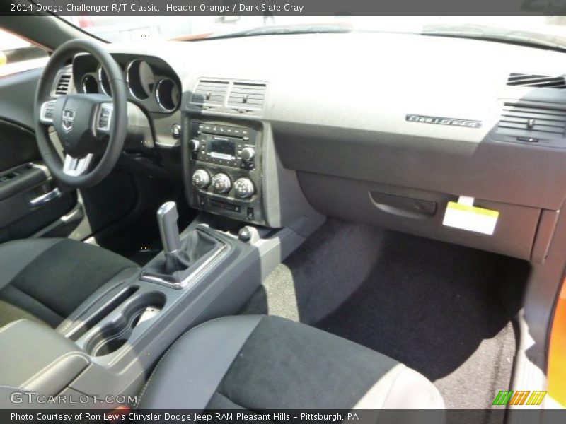 Header Orange / Dark Slate Gray 2014 Dodge Challenger R/T Classic