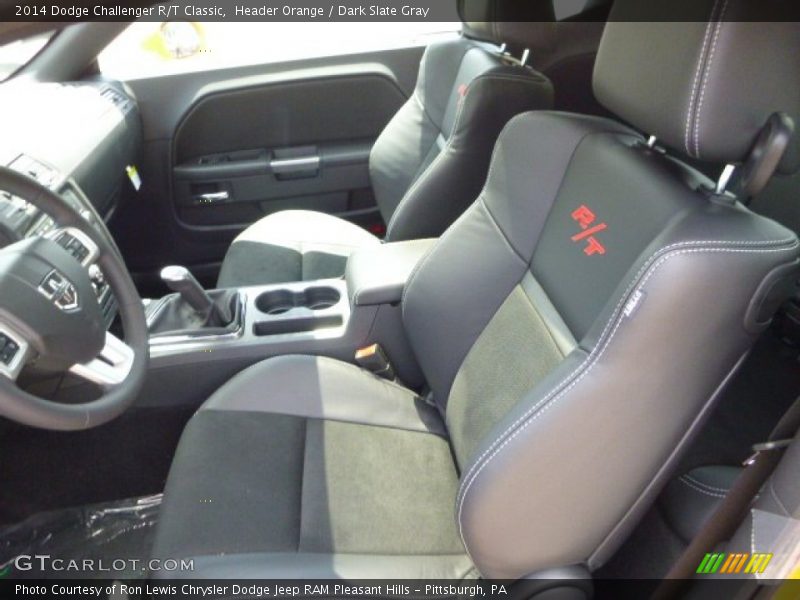 Header Orange / Dark Slate Gray 2014 Dodge Challenger R/T Classic