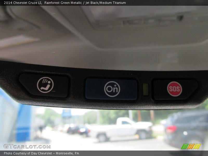 Rainforest Green Metallic / Jet Black/Medium Titanium 2014 Chevrolet Cruze LS