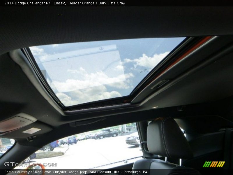 Header Orange / Dark Slate Gray 2014 Dodge Challenger R/T Classic