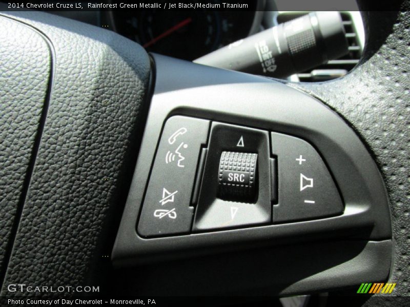 Rainforest Green Metallic / Jet Black/Medium Titanium 2014 Chevrolet Cruze LS