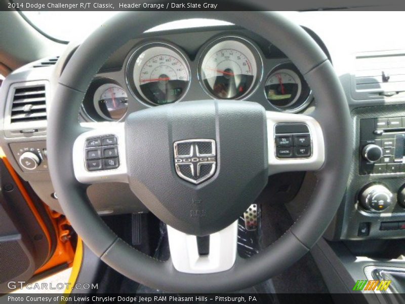 Header Orange / Dark Slate Gray 2014 Dodge Challenger R/T Classic