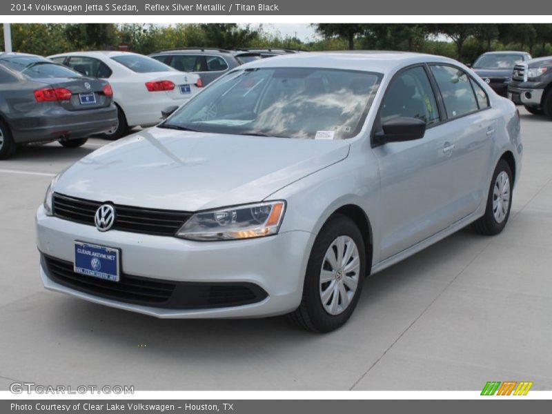 Reflex Silver Metallic / Titan Black 2014 Volkswagen Jetta S Sedan