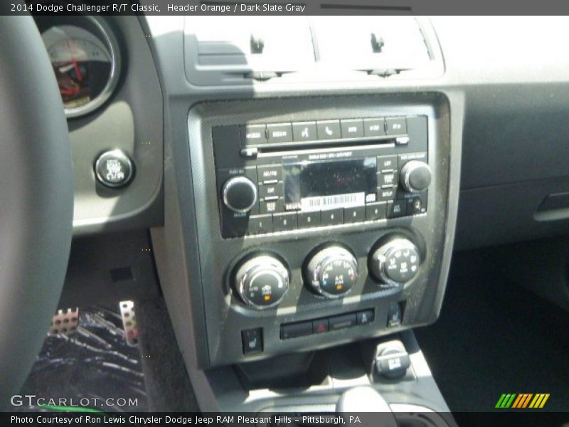 Header Orange / Dark Slate Gray 2014 Dodge Challenger R/T Classic