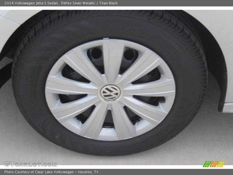 Reflex Silver Metallic / Titan Black 2014 Volkswagen Jetta S Sedan