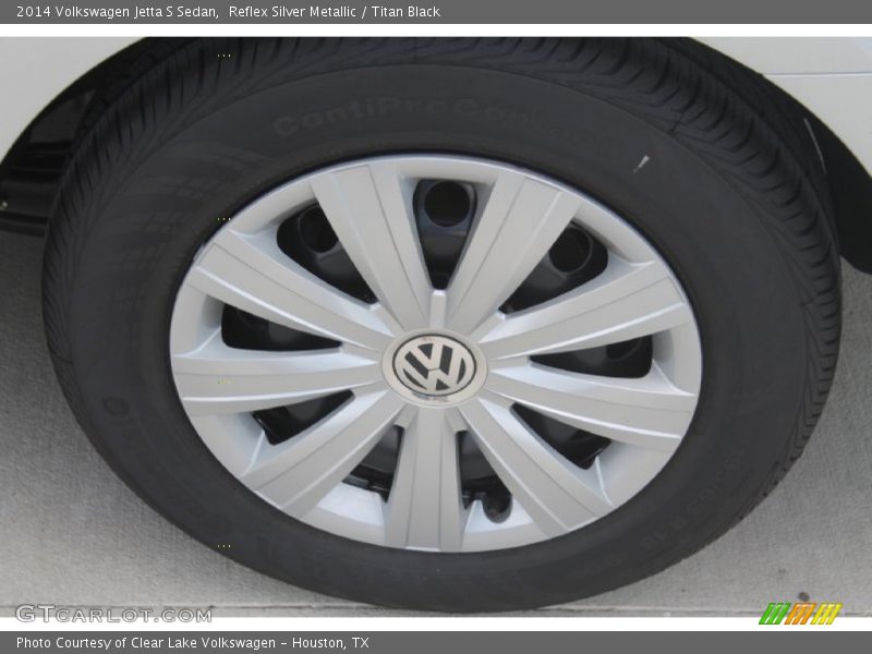 Reflex Silver Metallic / Titan Black 2014 Volkswagen Jetta S Sedan