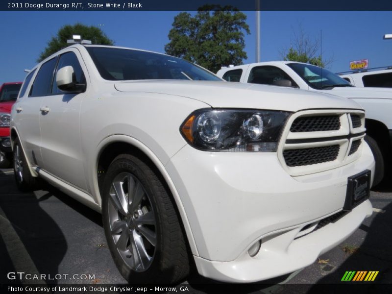 Stone White / Black 2011 Dodge Durango R/T