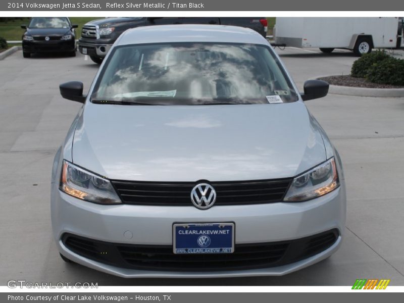 Reflex Silver Metallic / Titan Black 2014 Volkswagen Jetta S Sedan
