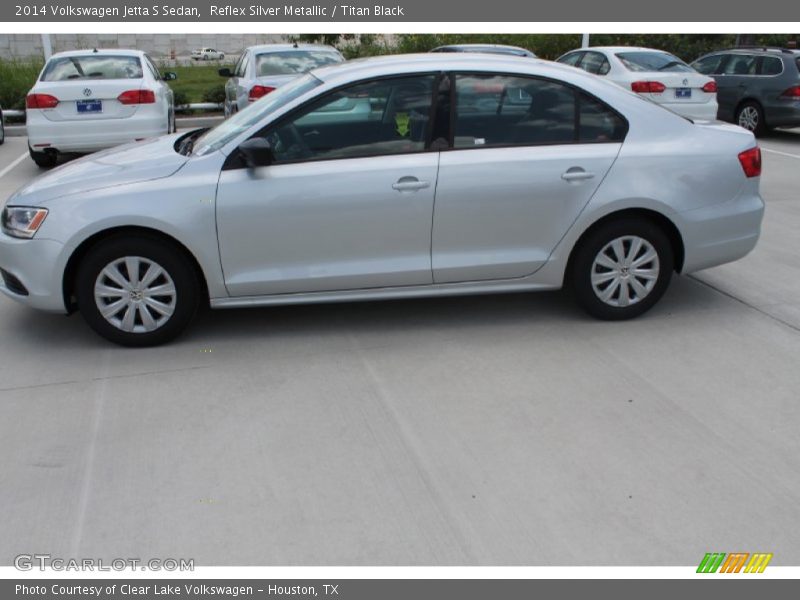 Reflex Silver Metallic / Titan Black 2014 Volkswagen Jetta S Sedan
