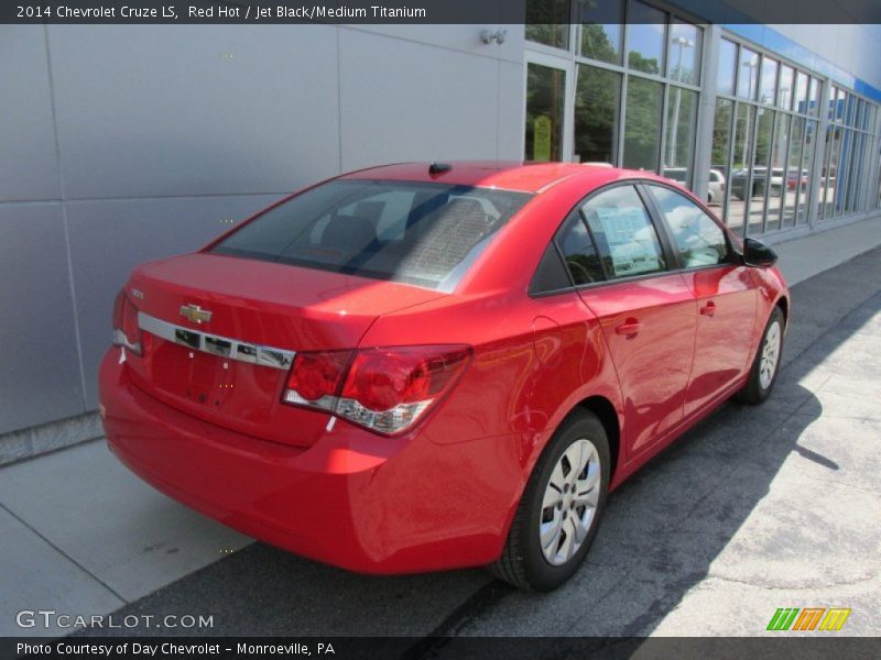 Red Hot / Jet Black/Medium Titanium 2014 Chevrolet Cruze LS