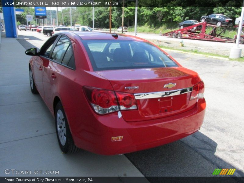 Red Hot / Jet Black/Medium Titanium 2014 Chevrolet Cruze LS