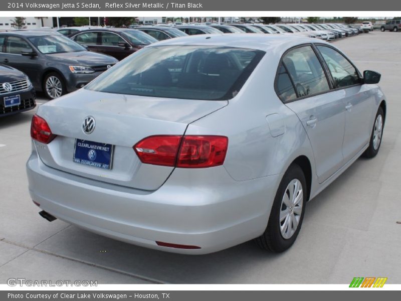 Reflex Silver Metallic / Titan Black 2014 Volkswagen Jetta S Sedan