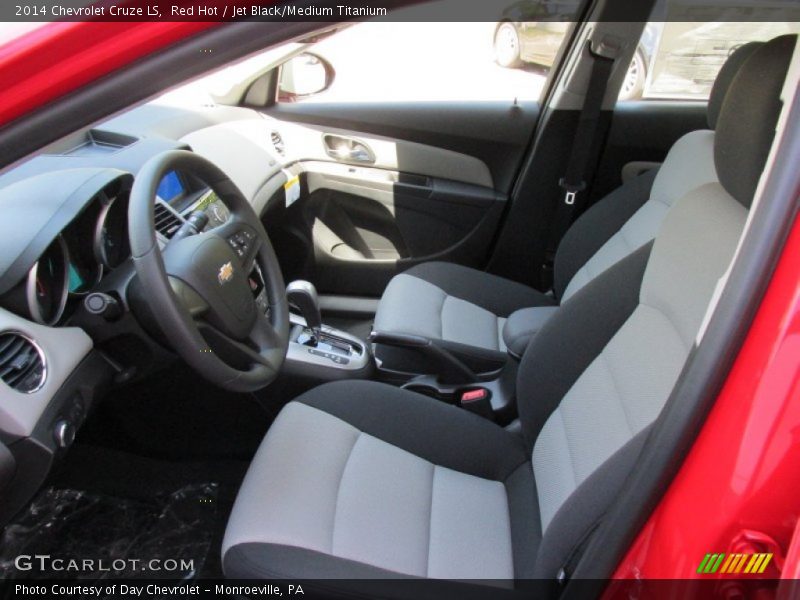 Red Hot / Jet Black/Medium Titanium 2014 Chevrolet Cruze LS