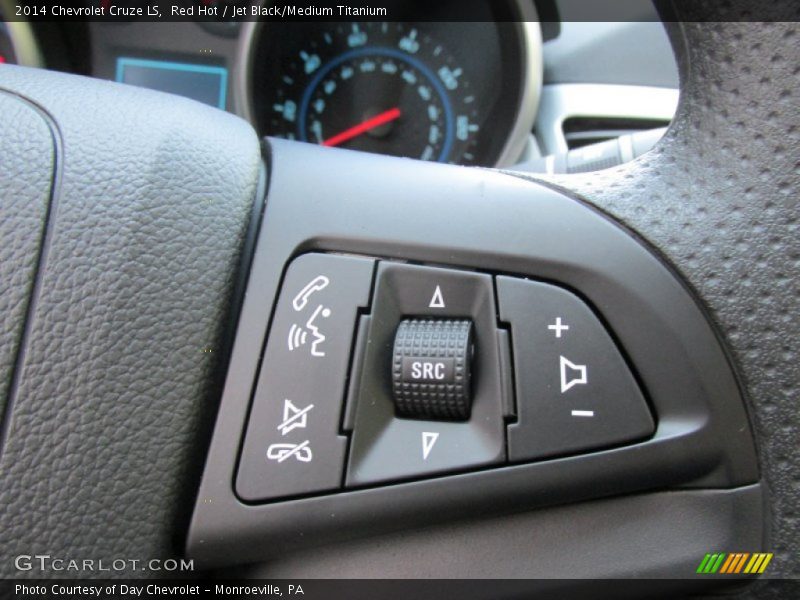 Red Hot / Jet Black/Medium Titanium 2014 Chevrolet Cruze LS