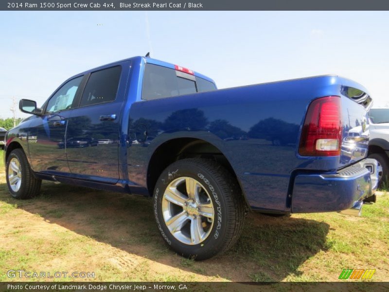 Blue Streak Pearl Coat / Black 2014 Ram 1500 Sport Crew Cab 4x4