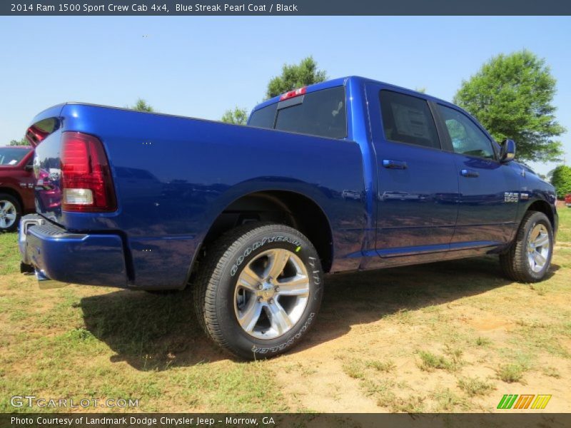 Blue Streak Pearl Coat / Black 2014 Ram 1500 Sport Crew Cab 4x4