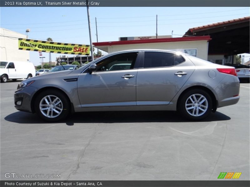 Titanium Silver Metallic / Gray 2013 Kia Optima LX