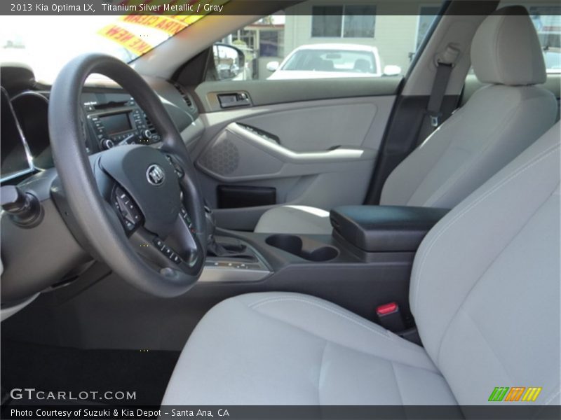 Titanium Silver Metallic / Gray 2013 Kia Optima LX