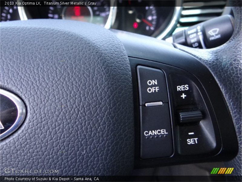 Titanium Silver Metallic / Gray 2013 Kia Optima LX