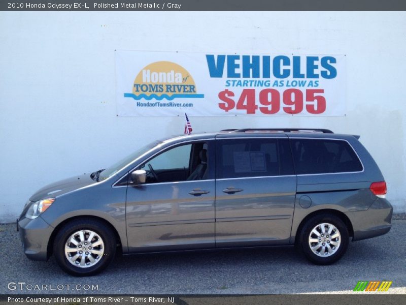 Polished Metal Metallic / Gray 2010 Honda Odyssey EX-L