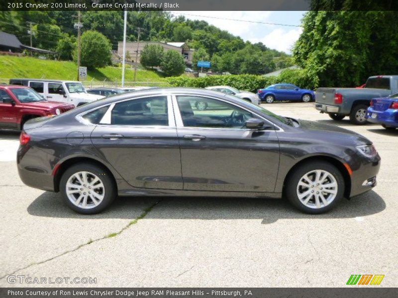 Granite Crystal Metallic / Black 2015 Chrysler 200 Limited