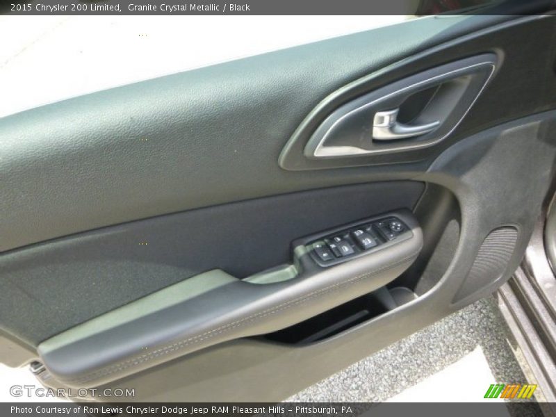 Granite Crystal Metallic / Black 2015 Chrysler 200 Limited