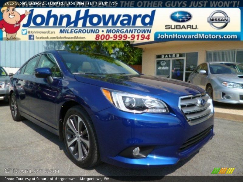 Lapis Blue Pearl / Warm Ivory 2015 Subaru Legacy 2.5i Limited