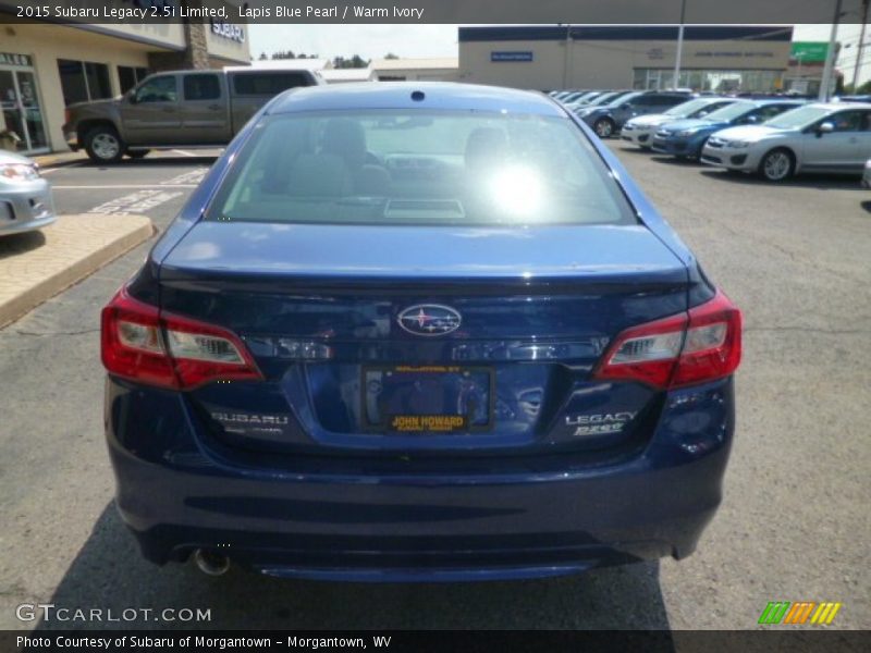 Lapis Blue Pearl / Warm Ivory 2015 Subaru Legacy 2.5i Limited