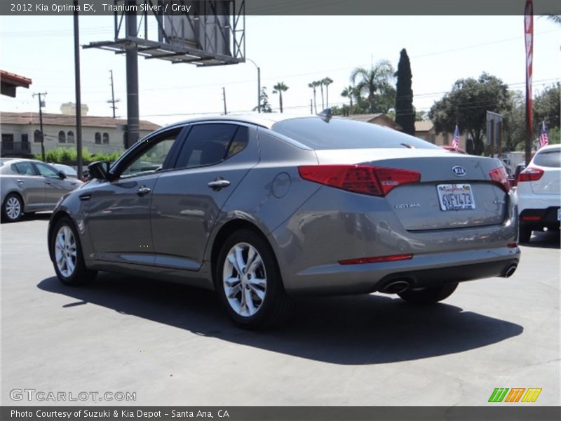 Titanium Silver / Gray 2012 Kia Optima EX