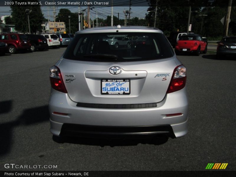 Classic Silver Metallic / Dark Charcoal 2009 Toyota Matrix S