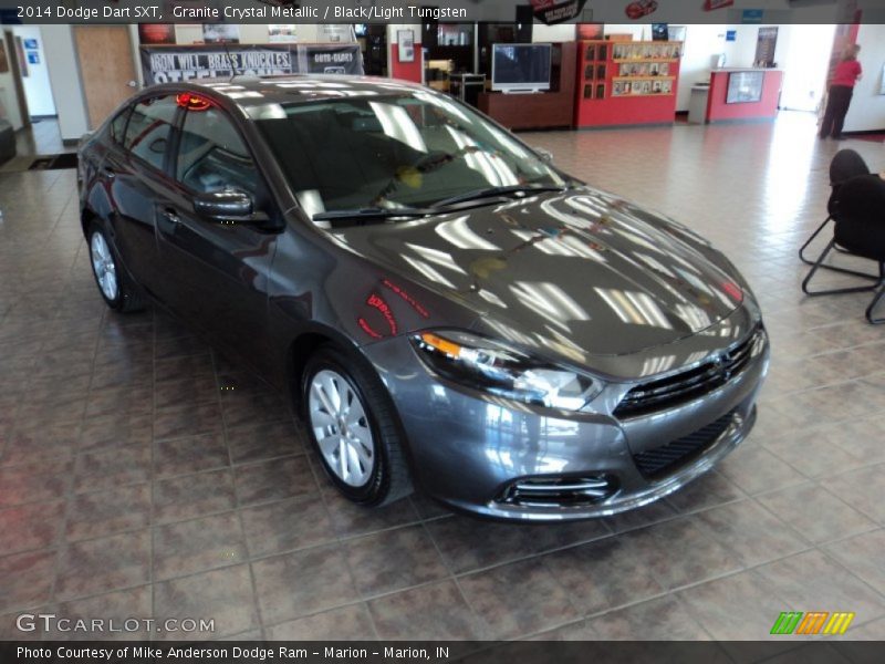 Granite Crystal Metallic / Black/Light Tungsten 2014 Dodge Dart SXT