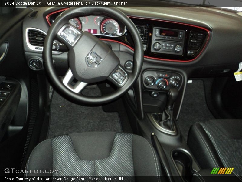 Granite Crystal Metallic / Black/Light Tungsten 2014 Dodge Dart SXT