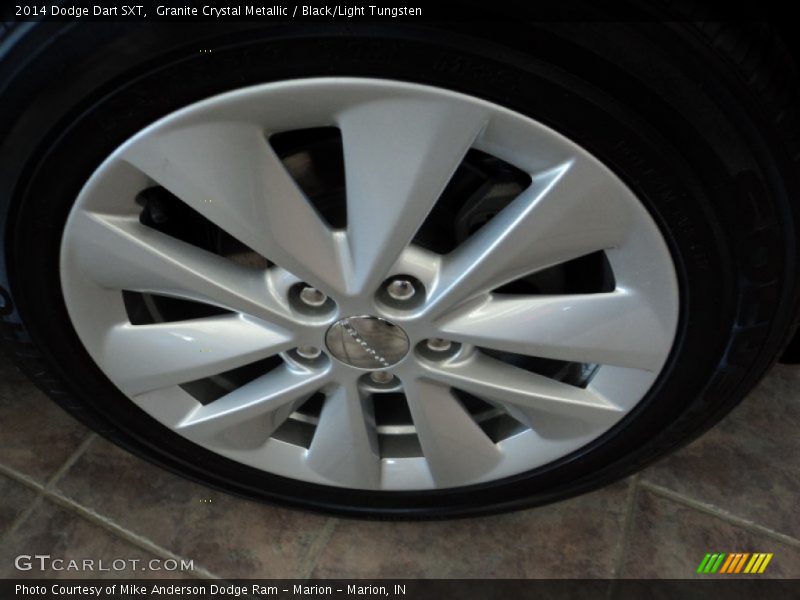 Granite Crystal Metallic / Black/Light Tungsten 2014 Dodge Dart SXT