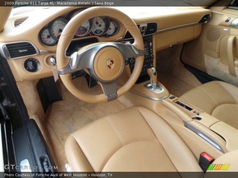  2009 911 Targa 4S Sand Beige Interior