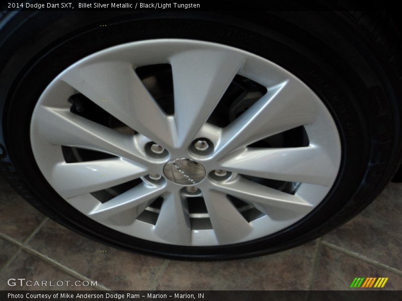 Billet Silver Metallic / Black/Light Tungsten 2014 Dodge Dart SXT