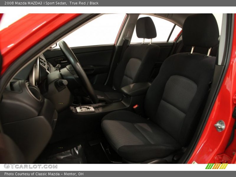 True Red / Black 2008 Mazda MAZDA3 i Sport Sedan