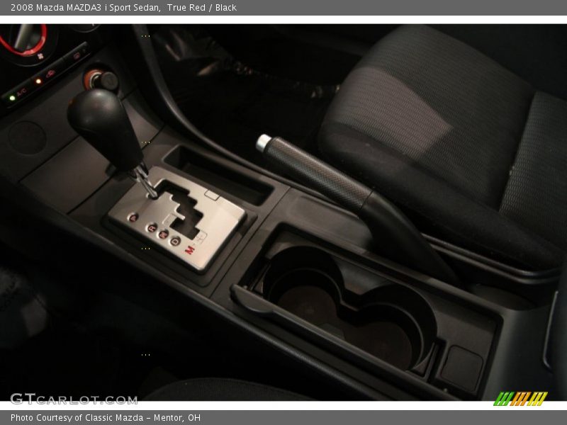 True Red / Black 2008 Mazda MAZDA3 i Sport Sedan